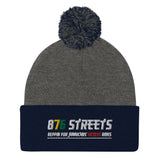 876 Streets Logo Pom-Pom Beanie