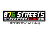 876 Streets 35 Inch Decal